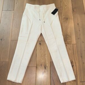 ASOS textured white pants